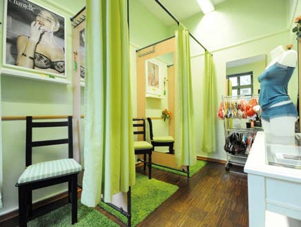 Wäschehaus 45 Umkleidekabine
